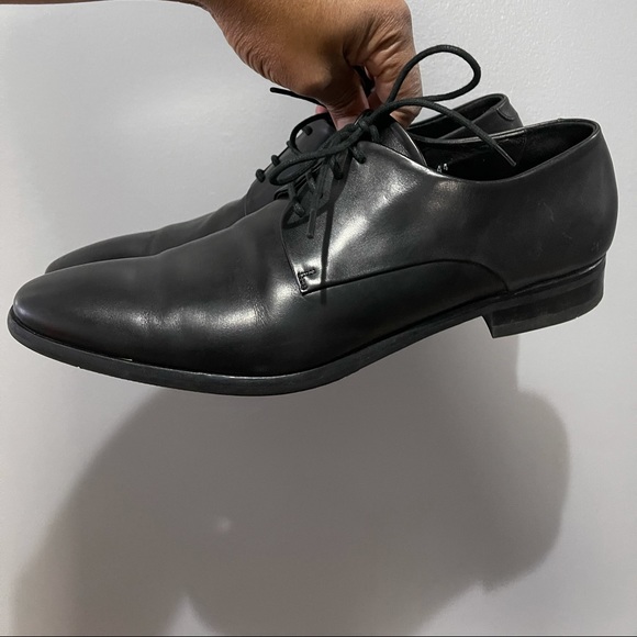 Antonio Maurizi Black leather Dress shoes. Sz 44 - Picture 8 of 11